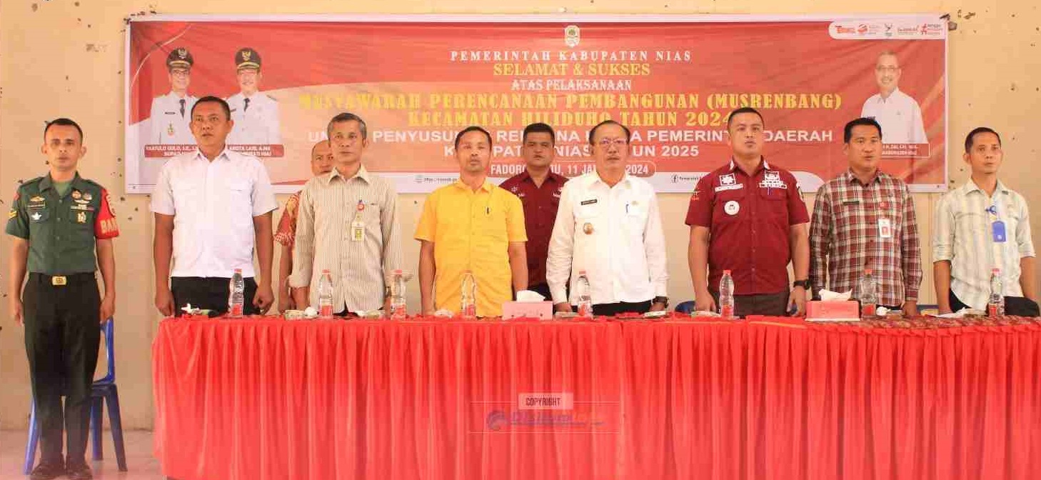 Wabup Nias Hadiri Musrenbang Kecamatan Hiliduho Penyusunan RKPD Tahun 2025 