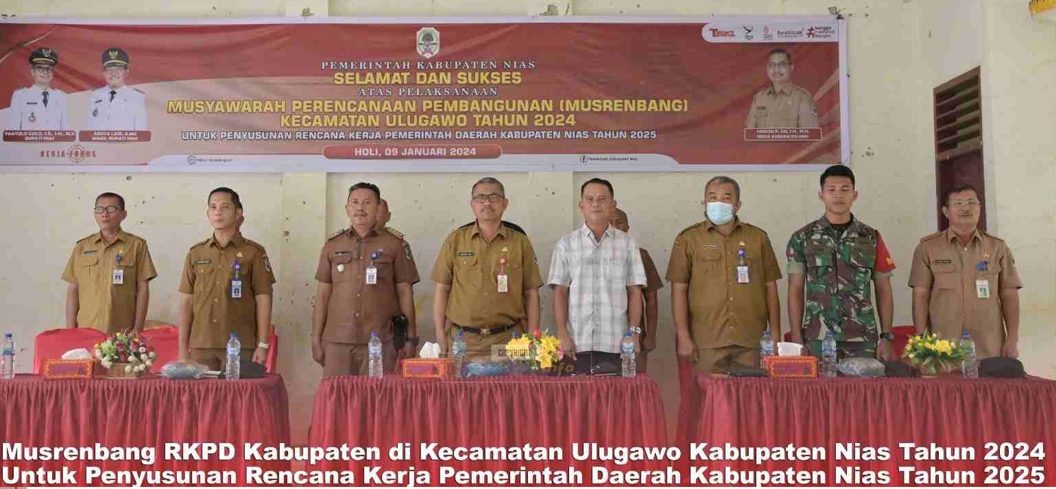 Sekda Kabupaten Nias Secara Resmi Membuka Musrenbang Di Kecamatan Ulugawo