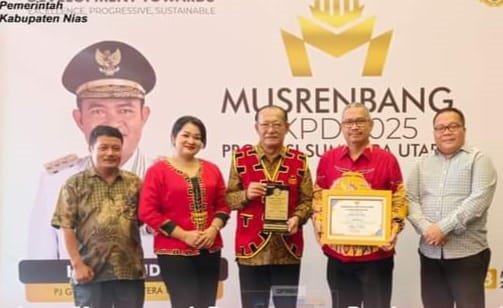 Pemkab Nias Sebagai Kabupaten Terbaik VII Se-Sumatera Utara