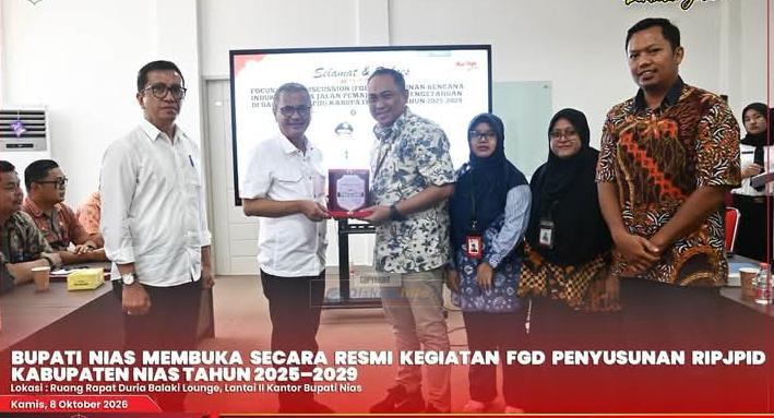 Bupati Nias Resmi  Membuka Kegiatan FGD